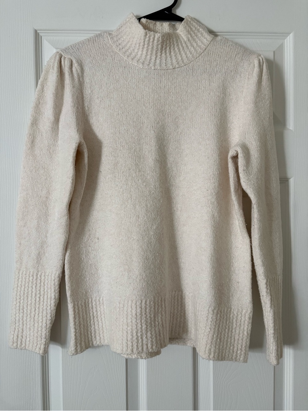 RACHEL Rachel Roy Cream Mock-Turtleneck Sweater